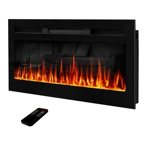 31 box electric fireplace|31 Inch Electric Fireplace, Recessed and Wall Mounted Fireplace .